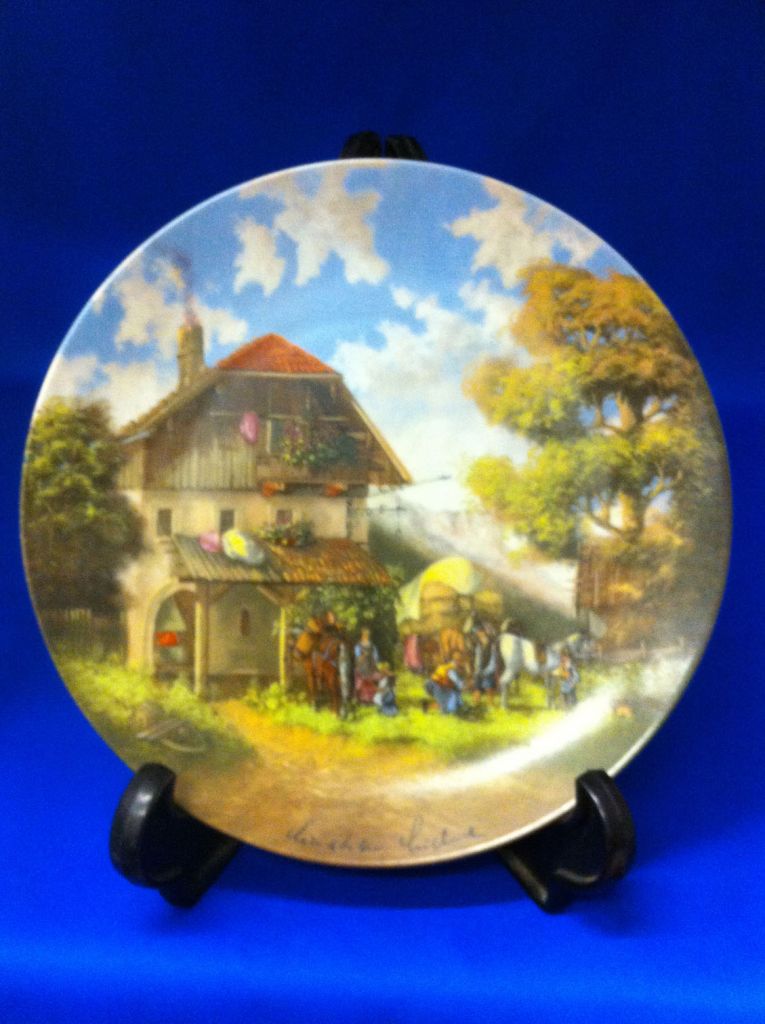 Rare Vintage 'Bor Der Schmiede' Plate