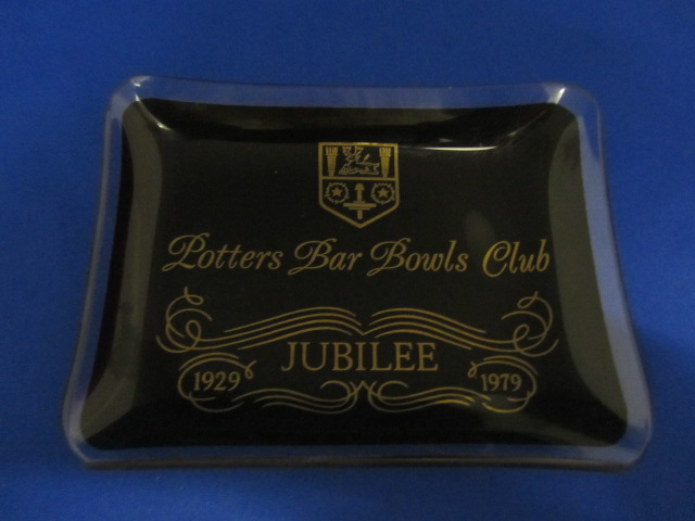 Potters Bar Bowls Club Glass Dish