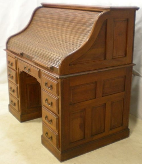 VICTORIAN MAHOGANY ROLLTOP DESK