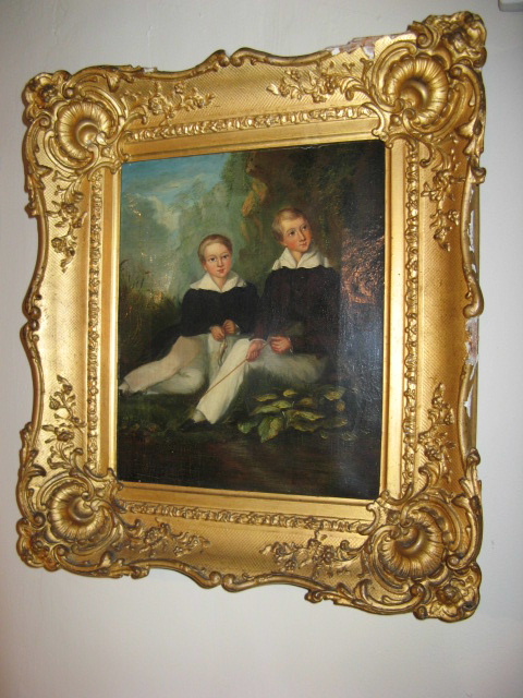 A EARLY 19THC PORTRAIT OF CHARLES AND FREDERIC GREEN.